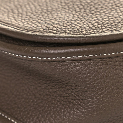 Hermes Taurillon Clemence Evelyne III PM Etoupe 9 of 11