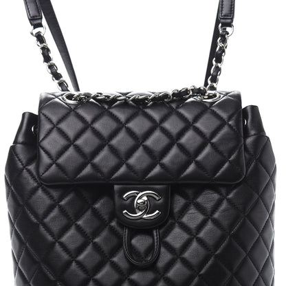Chanel Lambskin Quilted Small Urban Spirit Backpack Black 9 of 10