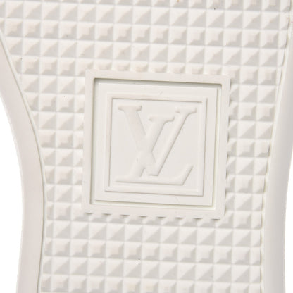 Louis Vuitton Metallic Calfskin Frontrow Sneakers 36 Blue 6 of 10
