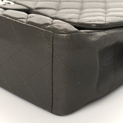 Chanel Caviar Quilted Maxi Single Flap Grey 9 of 9