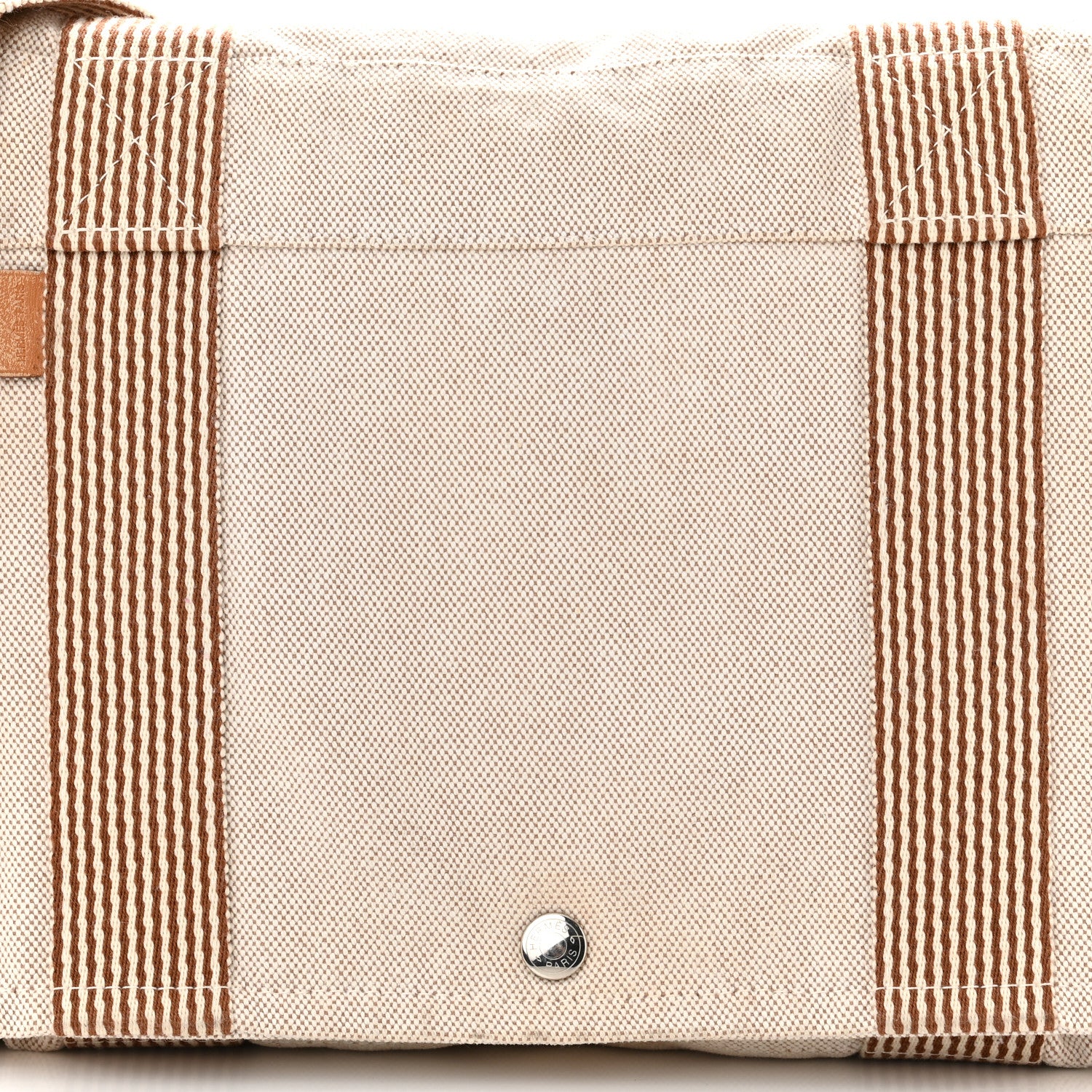 Hermes Canvas Herline Messenger Bag Natural 9 of 12