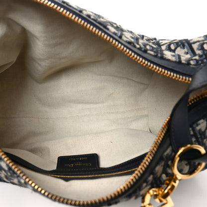 Christian Dior Oblique Large D-Journey Bag Blue 5 of 10