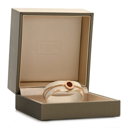 Bulgari 18K Rose Gold Carnelian BVLGARI BVLGARI Bangle Bracelet S 4 of 4