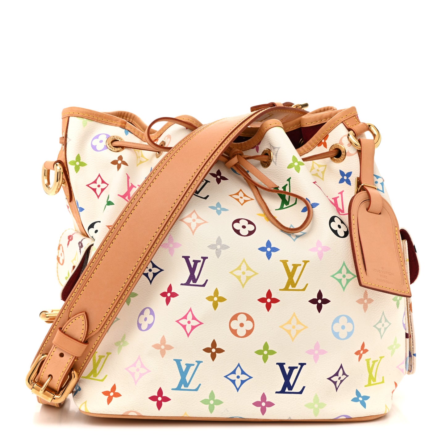Monogram Multicolor Petit Noe White