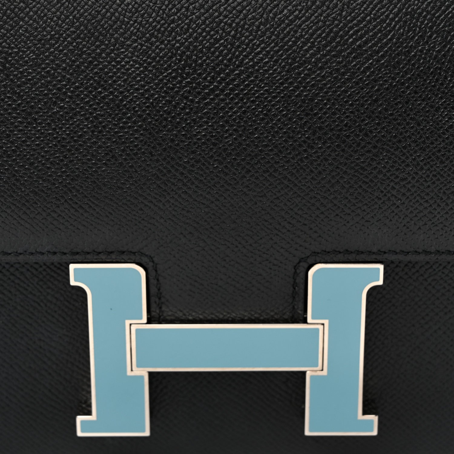 Hermes Epsom Enamel Constance 24 Black Bleu Saint Cyr 8 of 10