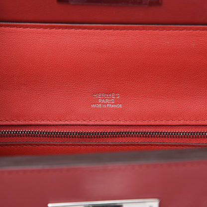 Hermes Taurillon Maurice Swift 24/24 29 Rouge De Coeur Rouge Piment 7 of 14