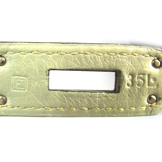 Hermes Taurillon Clemence Birkin 35 Vert Pale Green 8 of 8