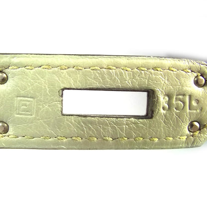 Hermes Taurillon Clemence Birkin 35 Vert Pale Green 8 of 8