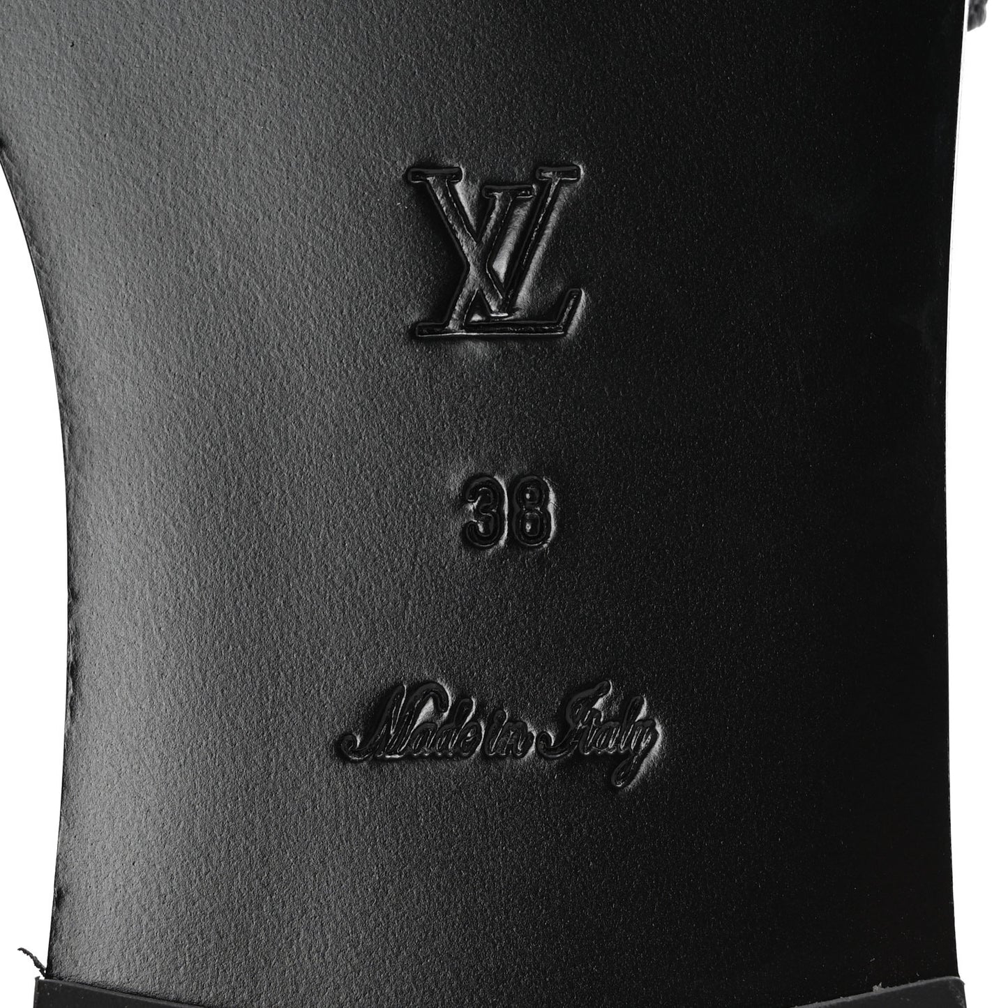 Calfskin Lock It Flat Mule 38 Black