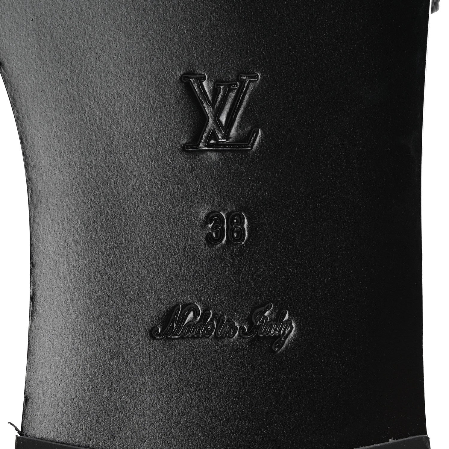 Louis Vuitton Calfskin Lock It Flat Mule 38 Black 7 of 9