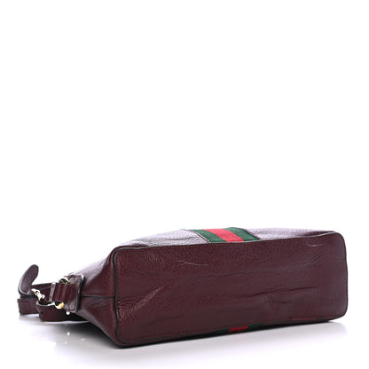 Gucci Textured Calfskin Web Small Ophidia Dome Shoulder Bag Vintage Bordeaux 3 of 7