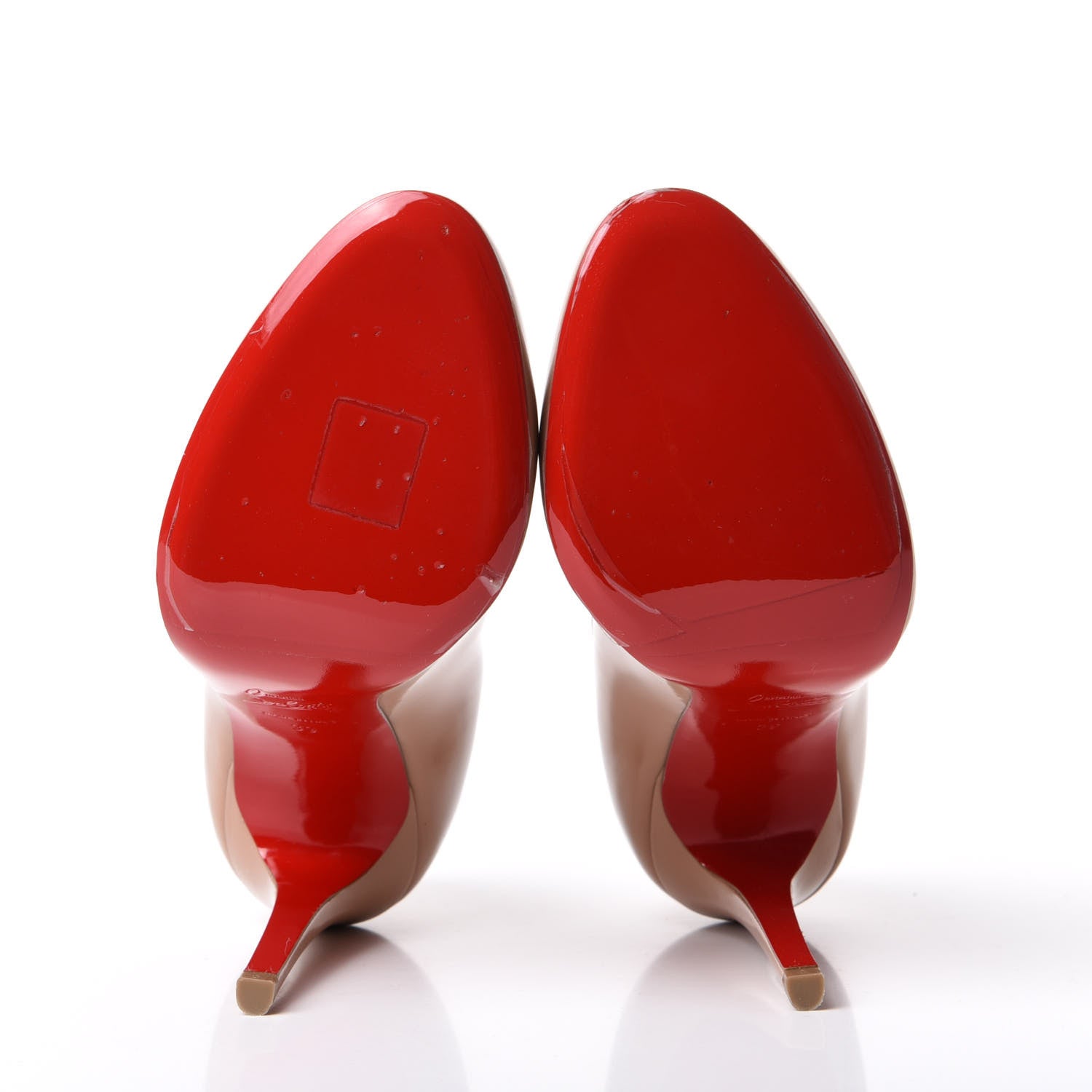 Christian Louboutin Patent Fifille 100 Pumps 39 Nude 6 of 10