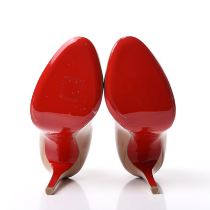 Christian Louboutin Patent Fifille 100 Pumps 39 Nude 6 of 10
