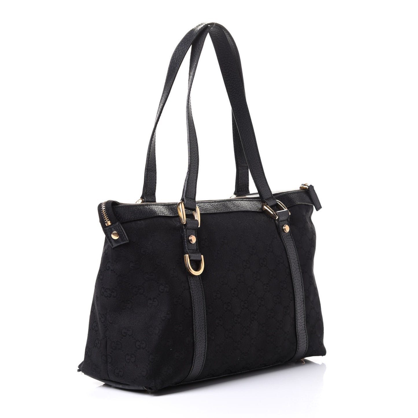 Monogram Medium Abbey Tote Black