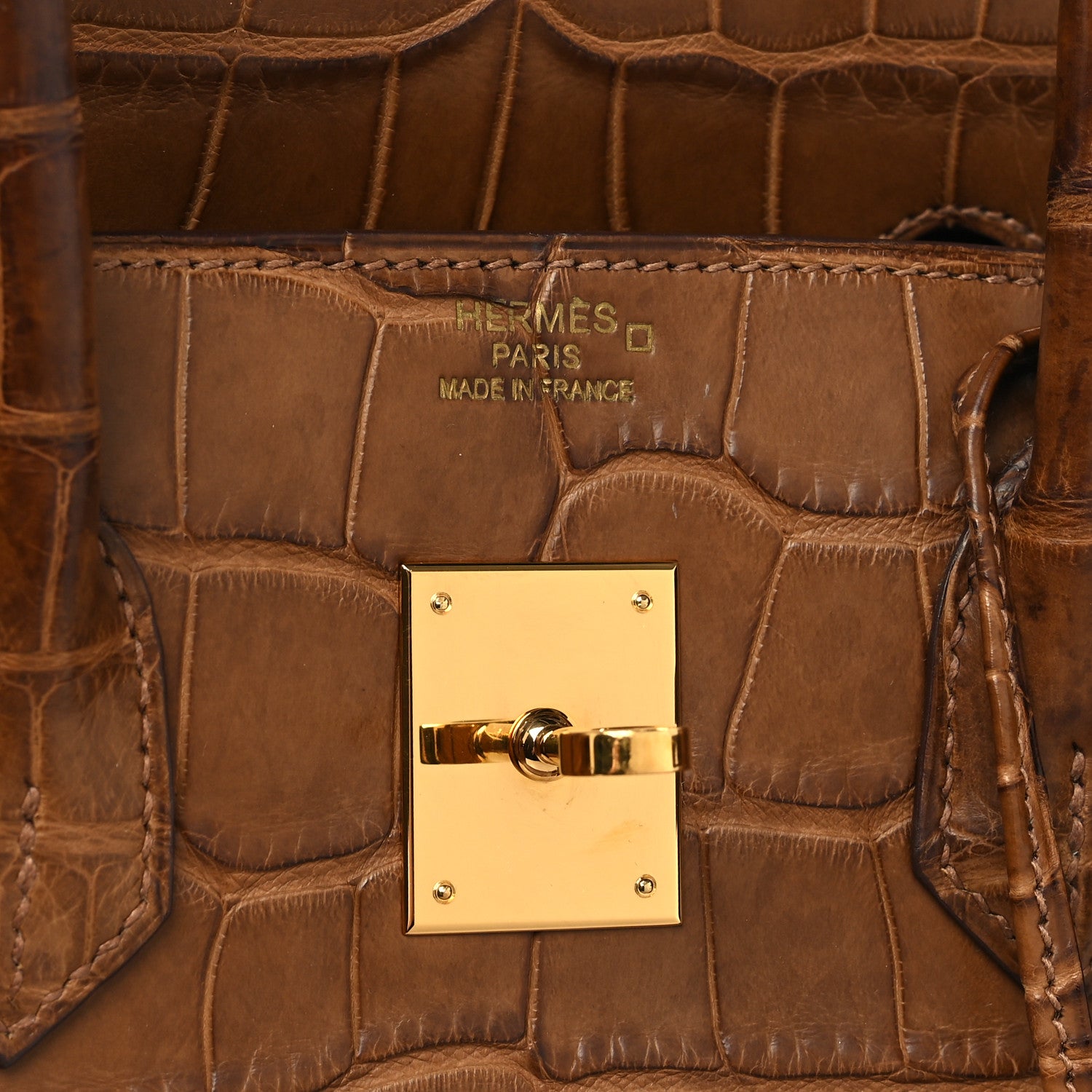 Hermes Matte Alligator Birkin 35 Alezan 6 of 13