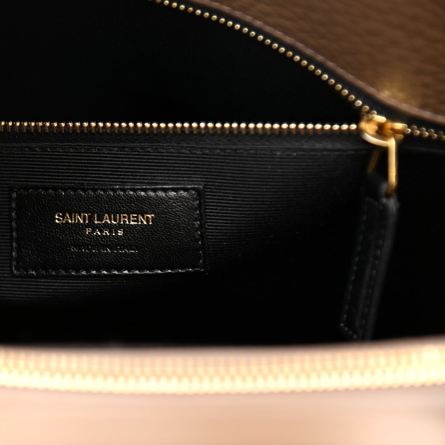 Grained Calfskin Small Sac De Jour Taupe