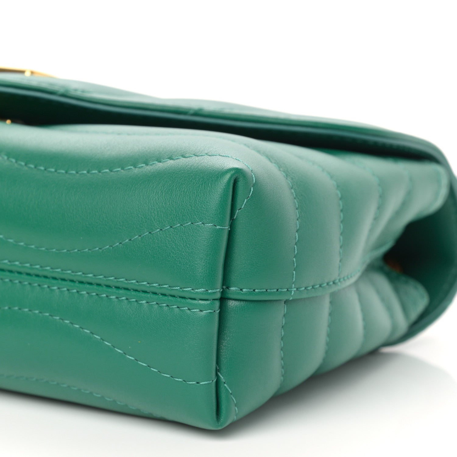 Louis Vuitton Calfskin LV New Wave Chain Bag Emerald 9 of 11
