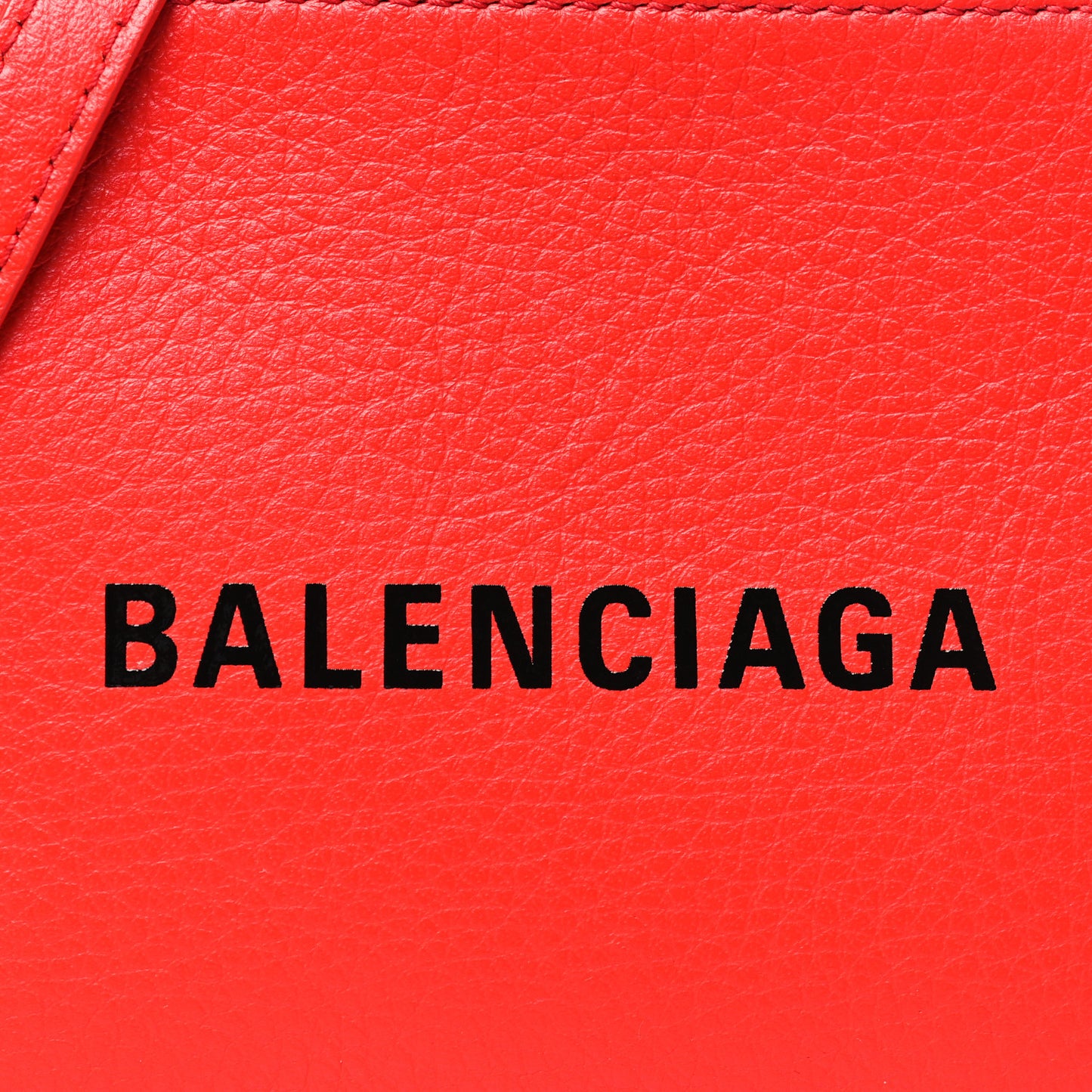 Calfskin Logo XS Everyday Camera Bag Vivid Red Black