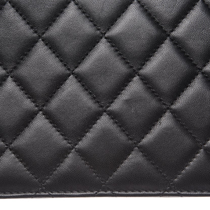 Chanel Lambskin Quilted Pearl Wallet On Chain WOC Black 14 of 14