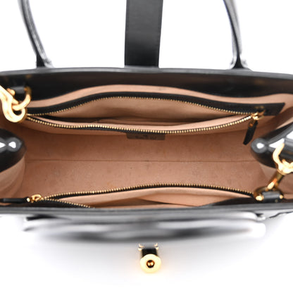 Gucci Boarded Plutone Calfskin Medium Jackie 1961 Tote Black 5 of 12