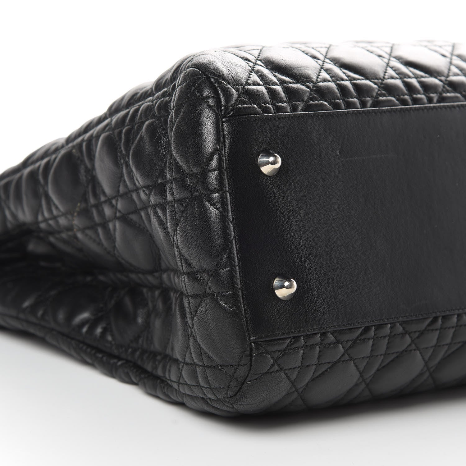 Christian Dior Lambskin Cannage Large Dior Soft Shopping Tote Black 9 of 15