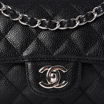 Chanel Caviar Quilted East West Flap Black 9 of 9