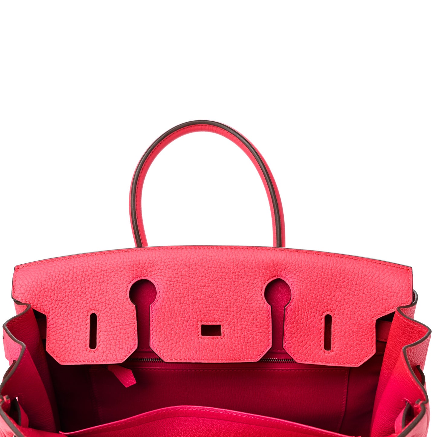 Taurillon Clemence Birkin 30 Rose Extreme