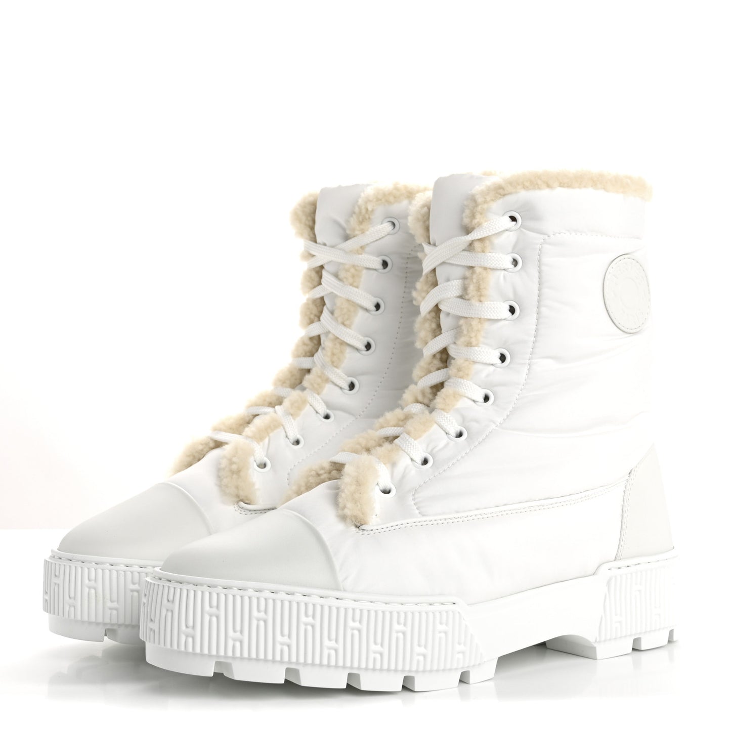 Parachute Shearling Fresh Ankle Boots 39.5 White Ecru
