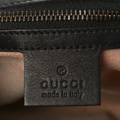Gucci Calfskin Matelasse Studded Small Pearly GG Marmont Shoulder Bag Black 6 of 14