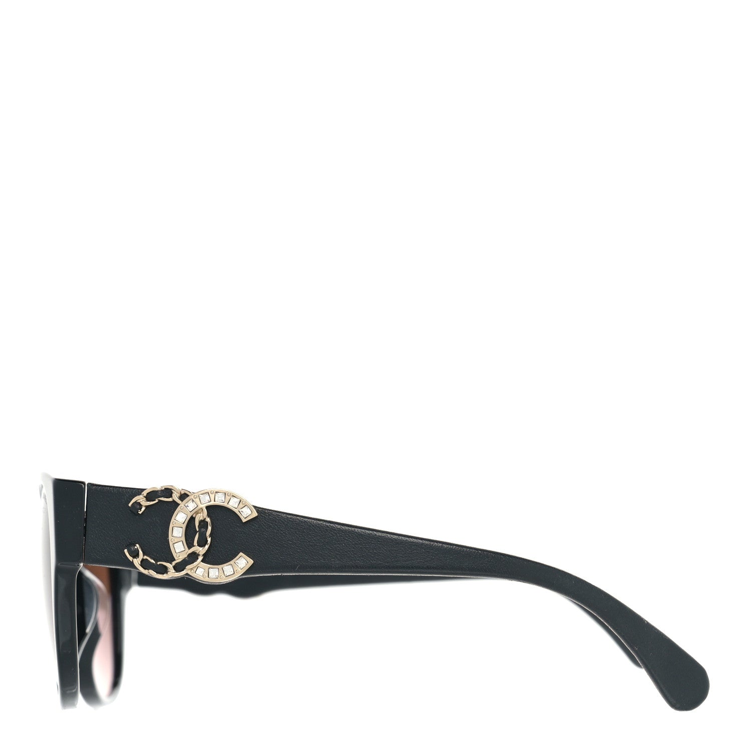 Chanel Crystal Lambskin CC Sunglasses 5455-Q-A Black 2 of 7
