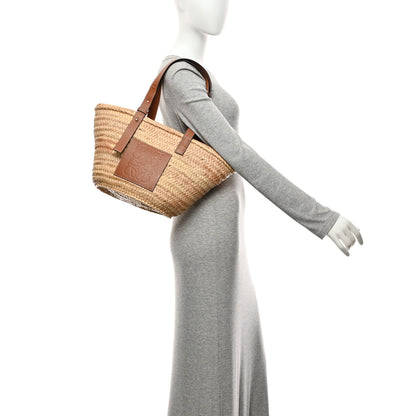 Loewe Raffia Basket Tote Bag Natural Tan 2 of 10