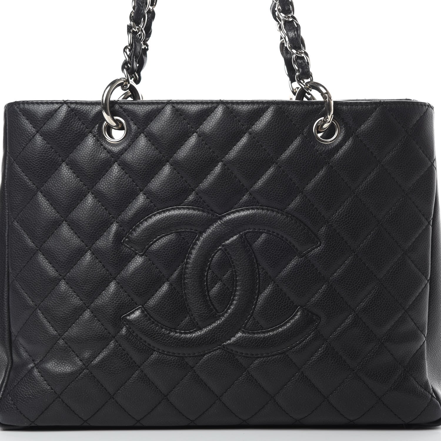 Chanel Caviar Quilted Grand Shopping Tote GST Black 8 of 17