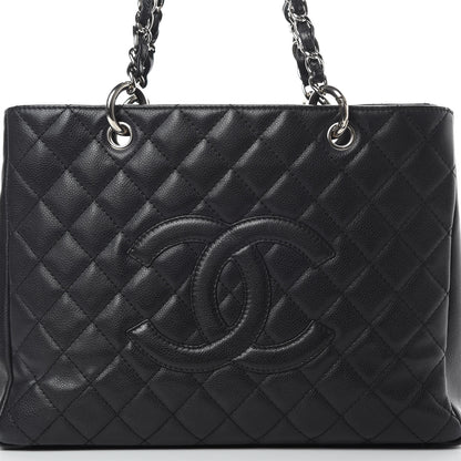Chanel Caviar Quilted Grand Shopping Tote GST Black 8 of 17