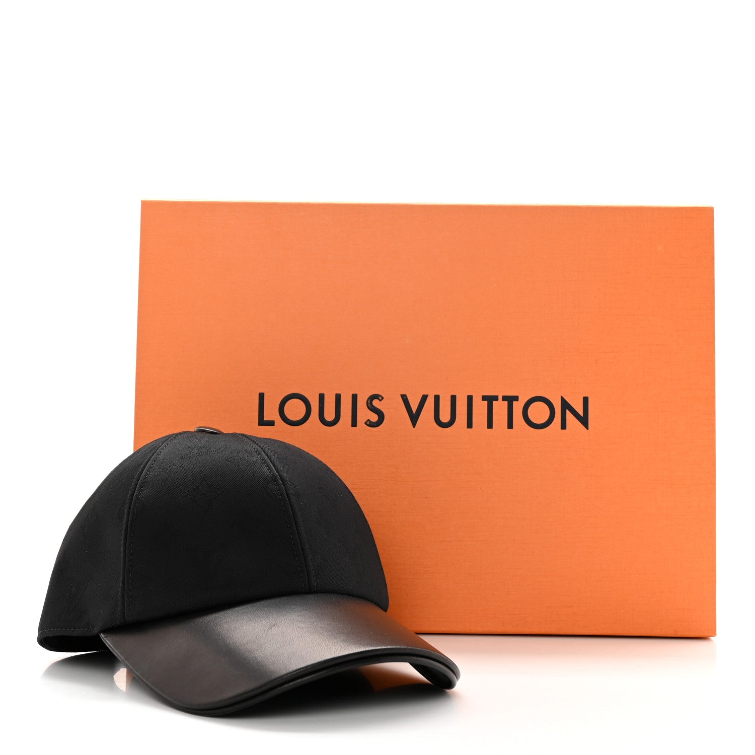 Louis Vuitton Calfskin Cotton Jacquard Monogram LV First Cap M Black 10 of 10