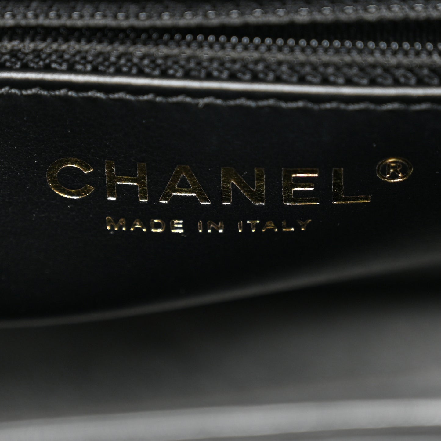 Shiny Aged Calfskin Quilted Nano Kelly Shopper Black