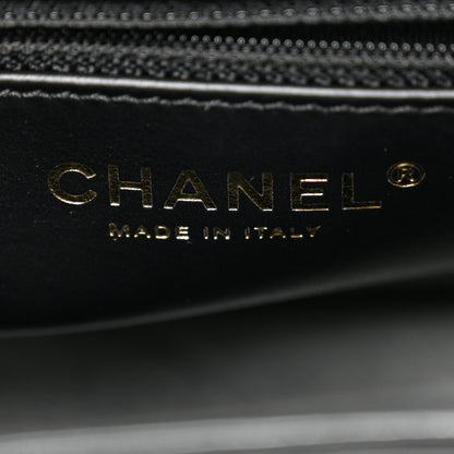 Chanel Shiny Aged Calfskin Quilted Nano Kelly Shopper Black 6 of 10