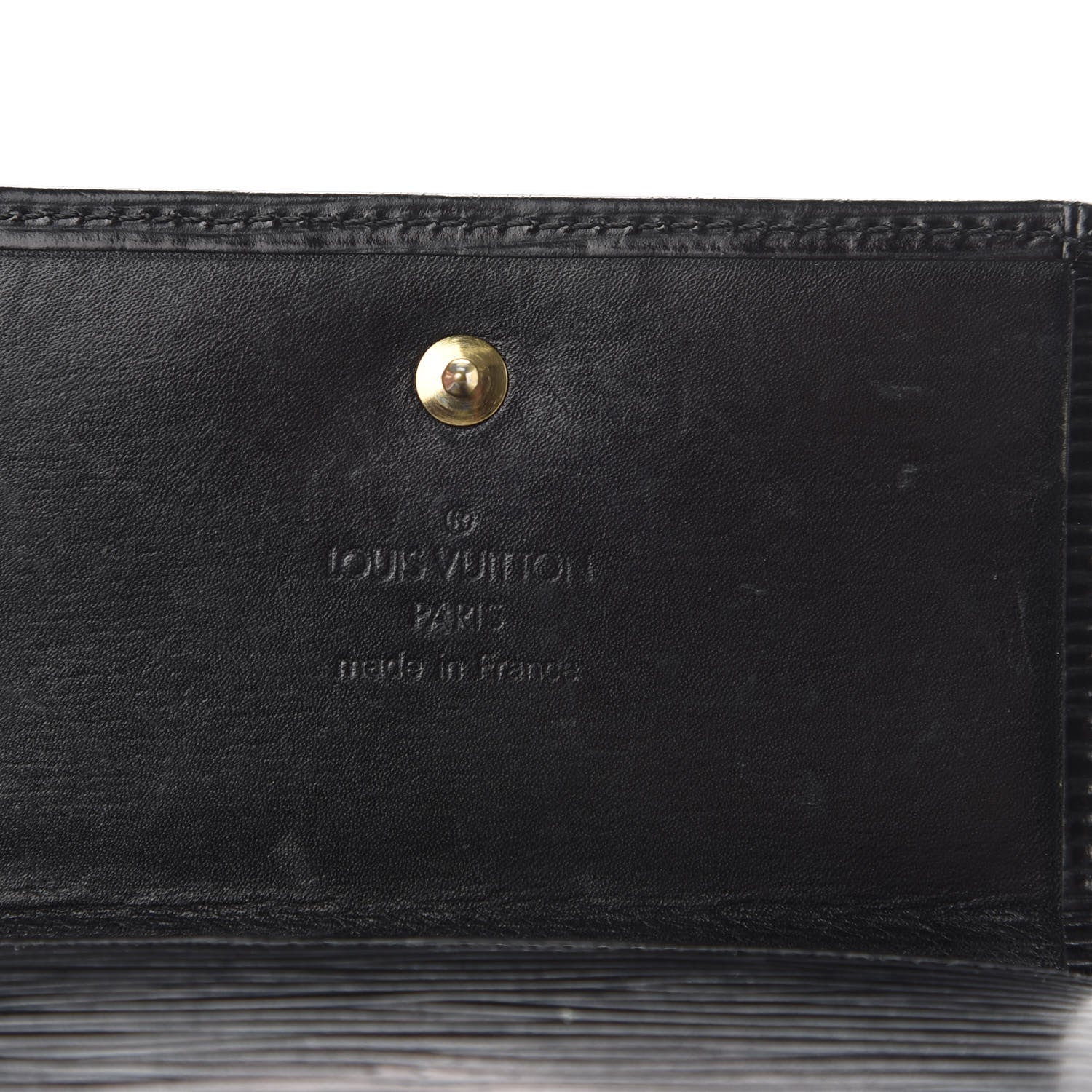 Louis Vuitton Epi Elise Wallet Black 6 of 8