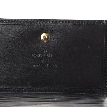 Louis Vuitton Epi Elise Wallet Black 6 of 8