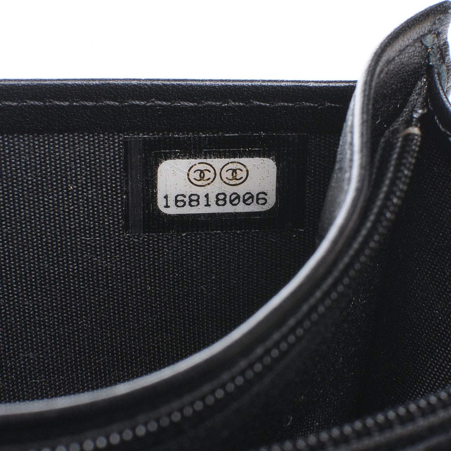 Chanel Glazed Calfskin Boy Yen Wallet Black 7 of 8