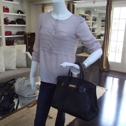 Hermes Taurillon Clemence Birkin 35 Noir 2 of 13