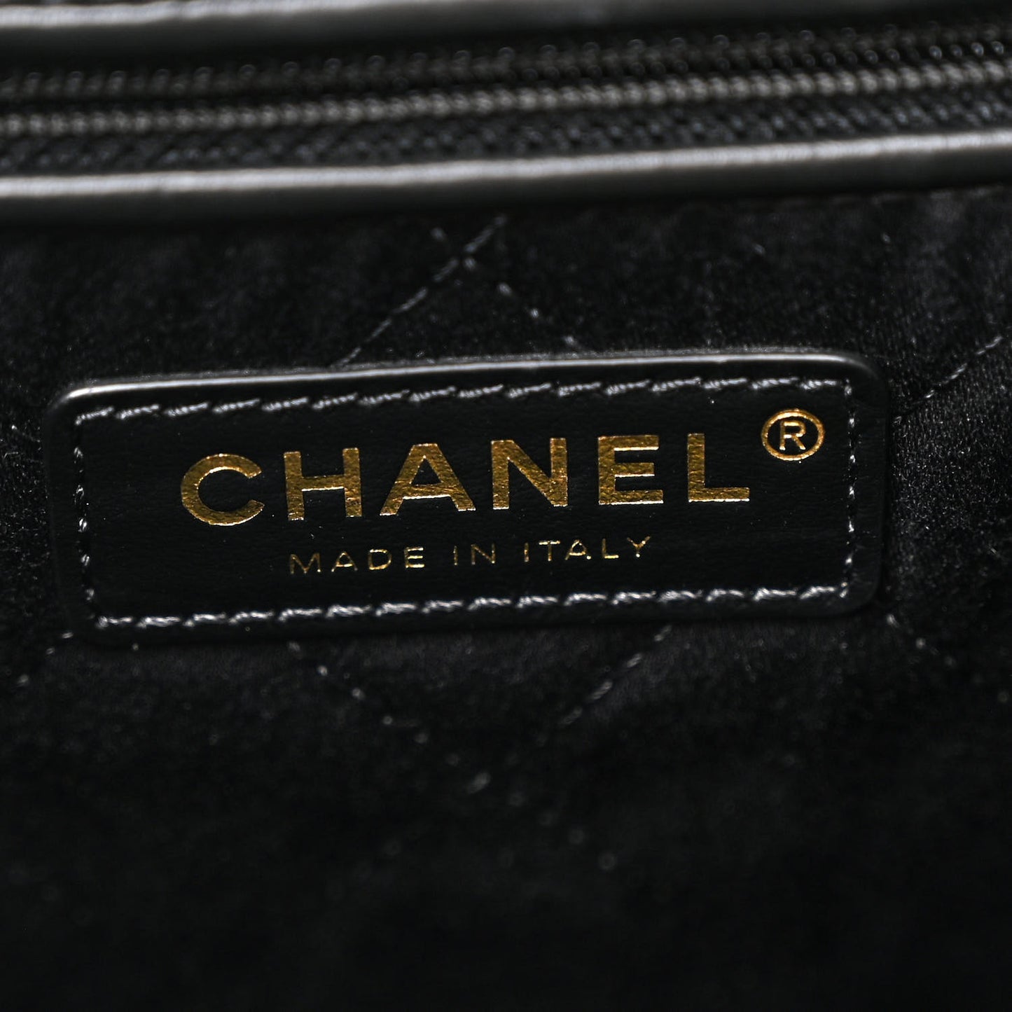 Calfskin Quilted Small Chanel 22 Black