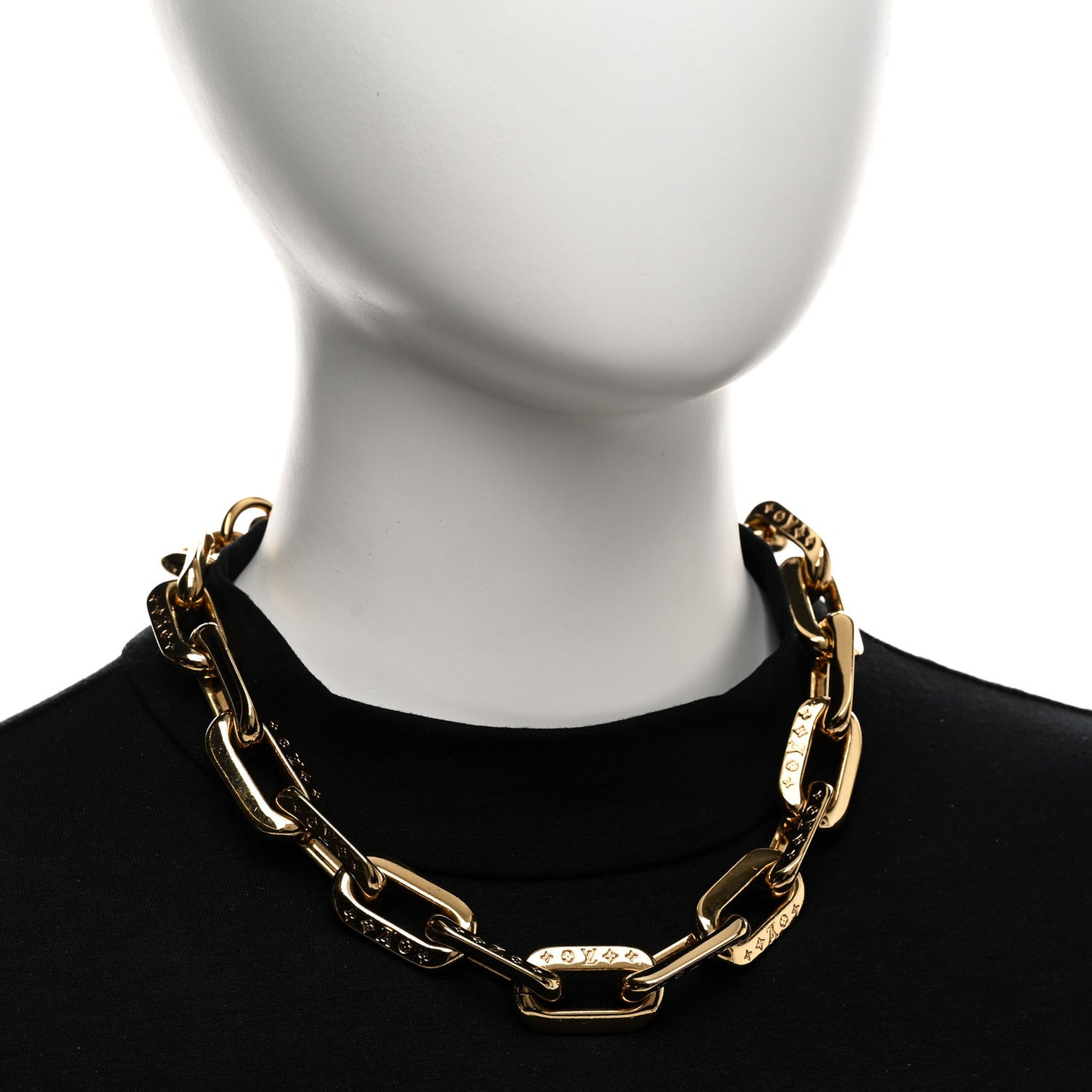 LV Edge Necklace MM Gold