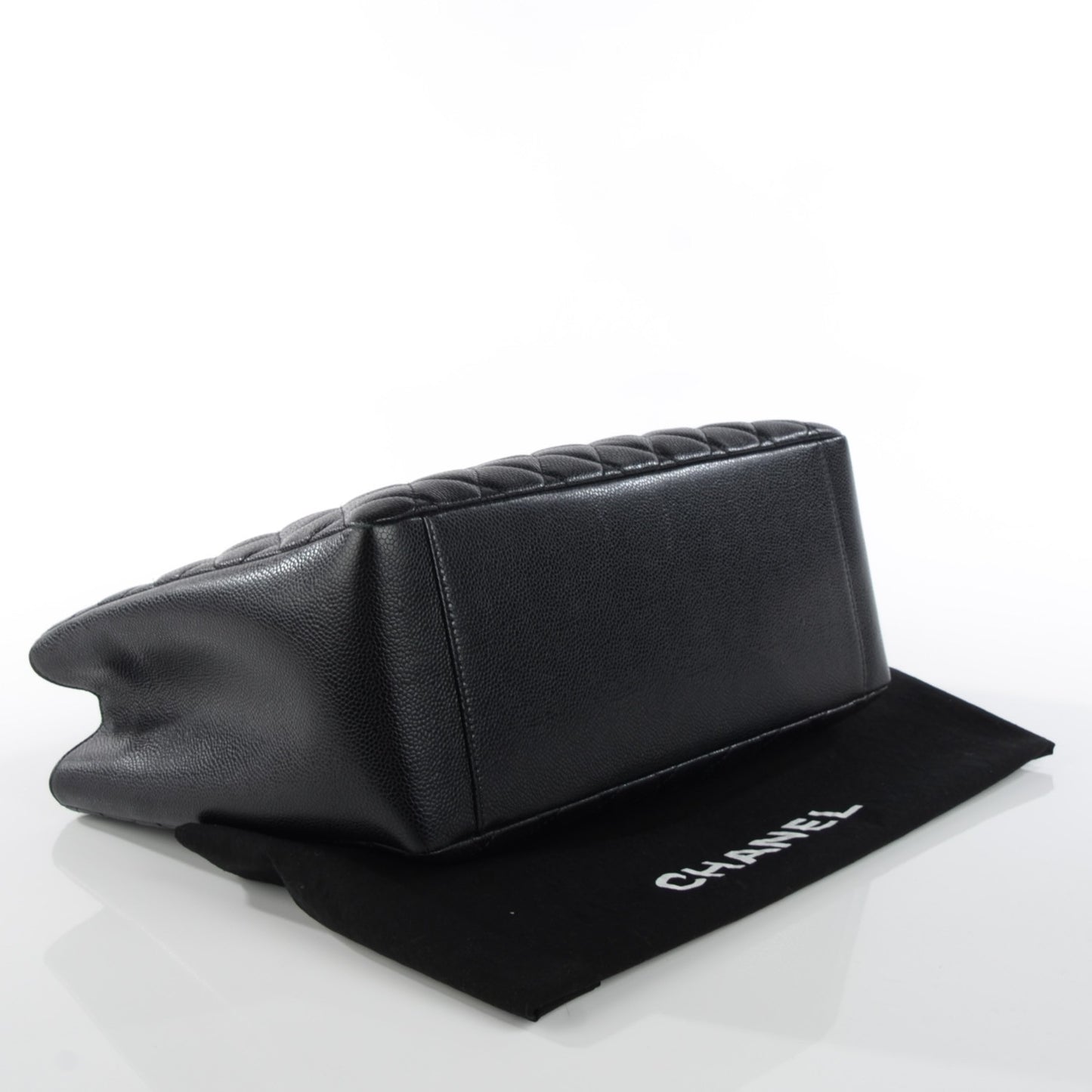 Caviar Quilted Grand Shopping Tote GST Black