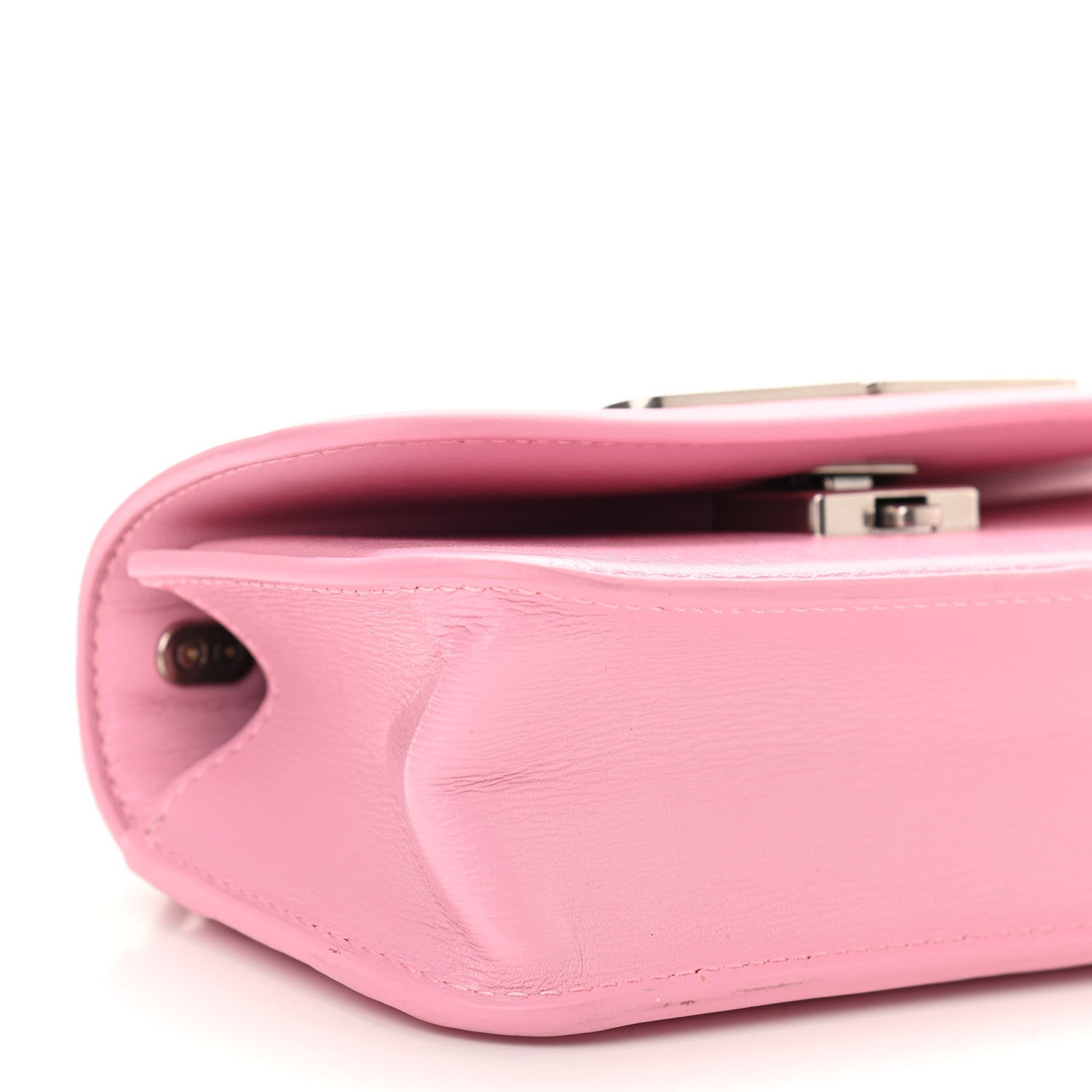 Balenciaga Calfskin Stripe Embossed Gossip Chain Bag XS Candy Pink 8 of 9