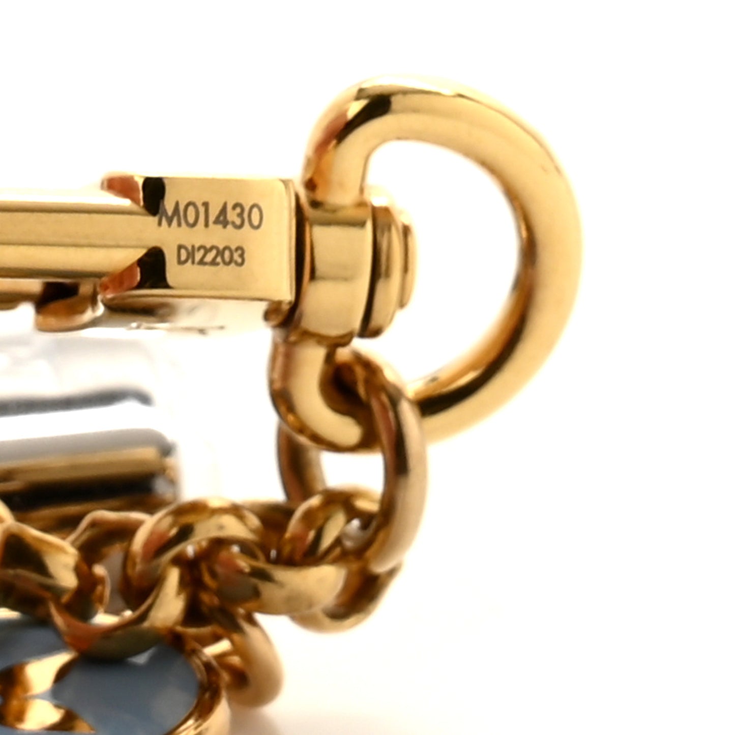 Enamel Looping Key Chain Bag Charm Multicolor