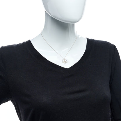 Tiffany Sterling Silver Paloma Picasso Villa Flower Pendant Necklace 3 of 4