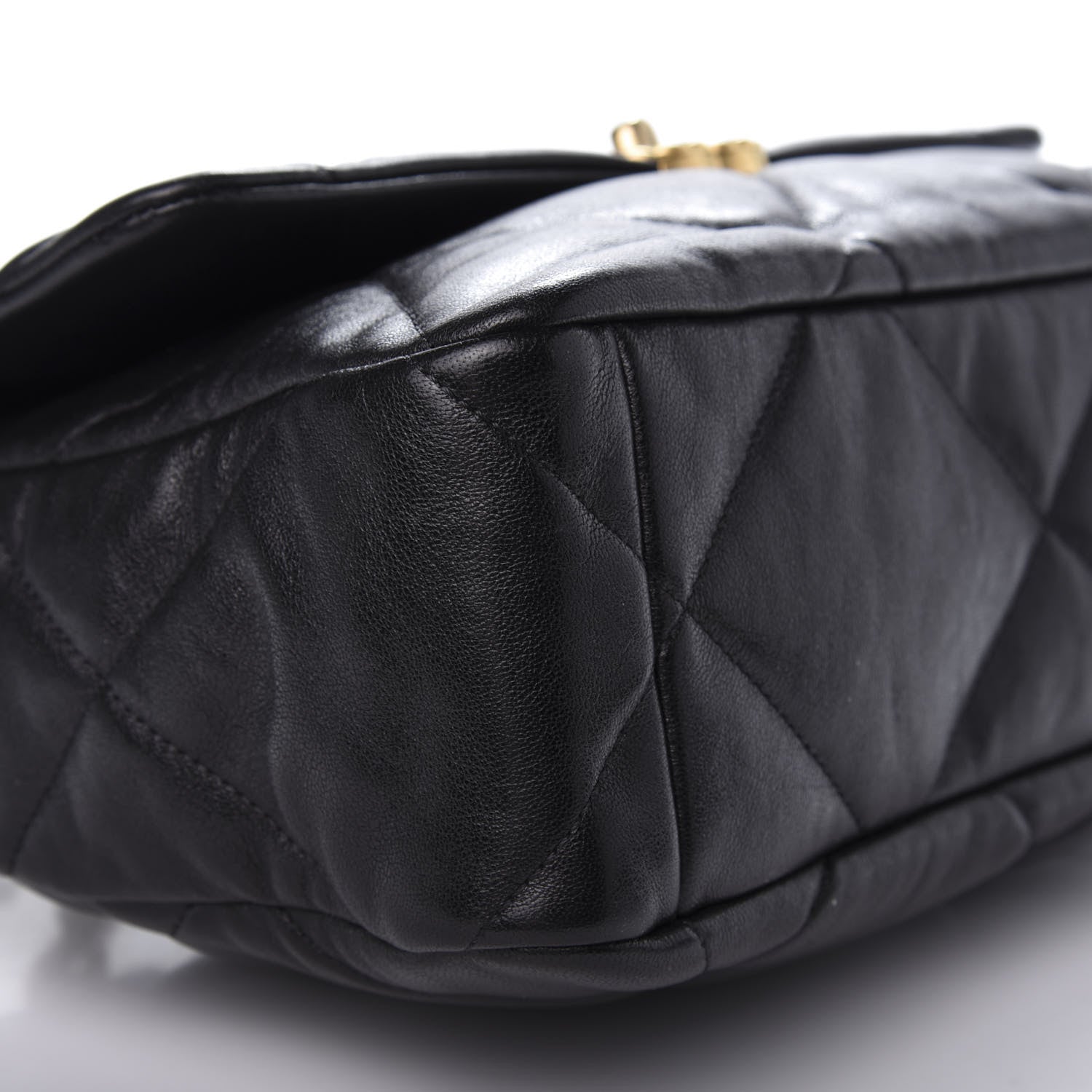 Chanel Lambskin Quilted Large 19 Flap Black 6 of 9