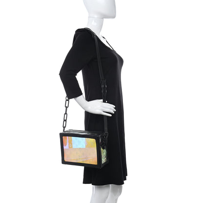 Louis Vuitton Calfskin PVC Monogram Solar Ray Soft Trunk Iridescent Prism Black 2 of 9