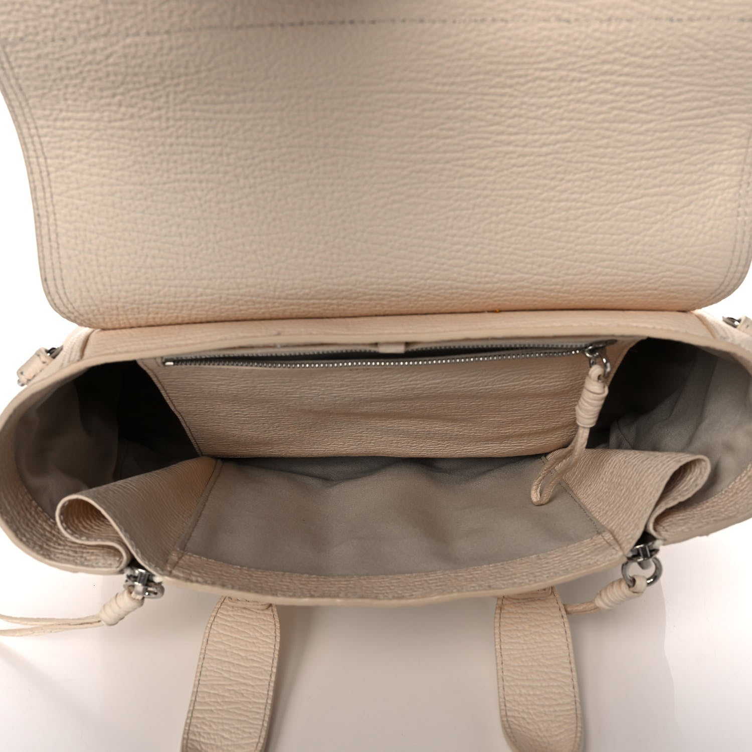 3.1 Phillip Lim Textured Calfskin Medium Pashli Satchel Milk 5 of 14