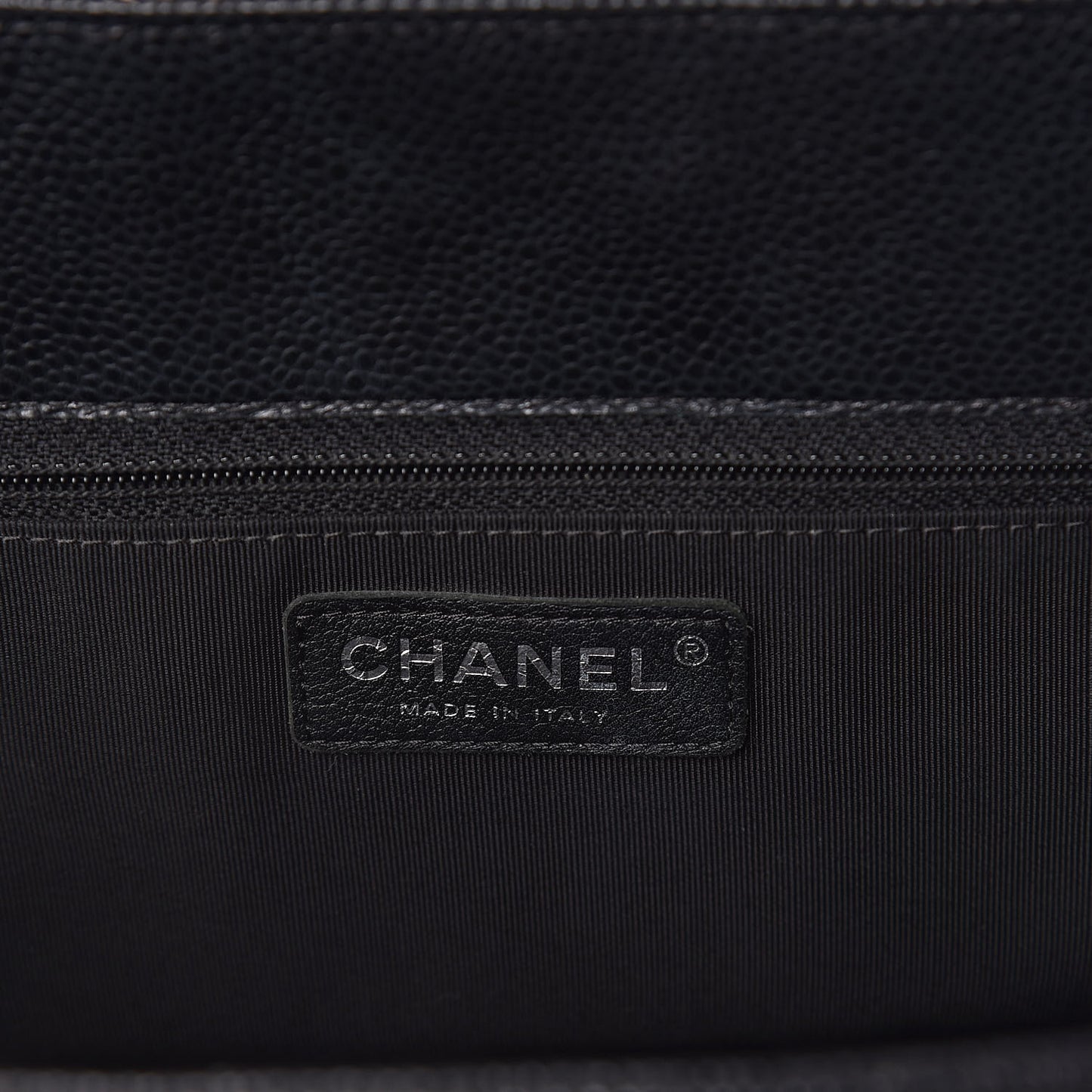 Caviar Quilted Flap Tote Black